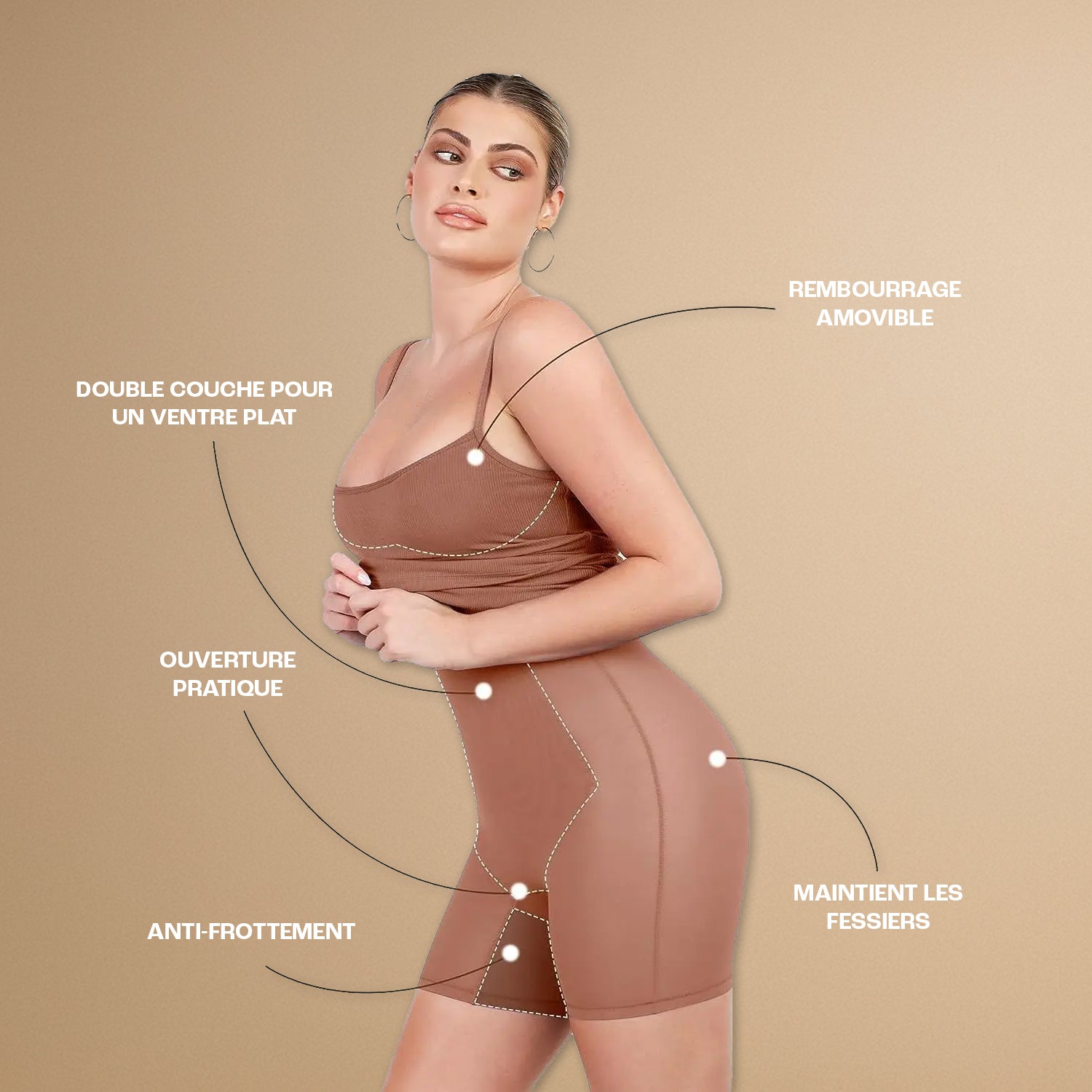 KOPUKA Shaping Short Dress 